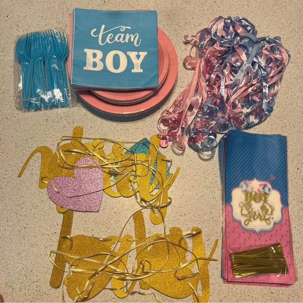 Gender Reveal Party Supplies Bundle